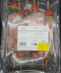 brochettes de filet de poulet
